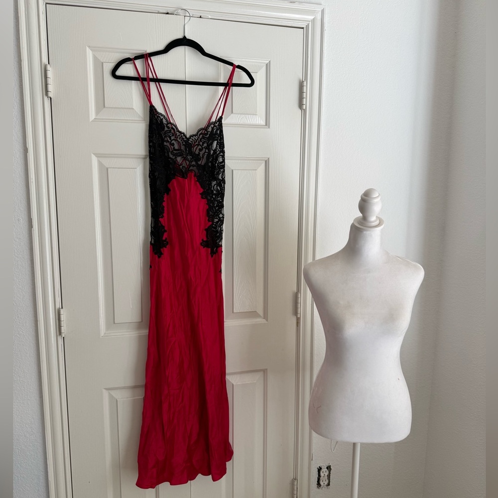 Victoria’s Secret 100% silk nightgown with lace